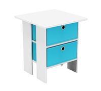 Urbn-Living 2-Tier 2- Drawer Wooden Side Table