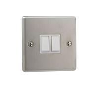Urbn-Living 20X British General 2-Gang 10A 2-Way Light Switch