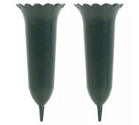 Urbn-Living 2Pc Decorative Green Grave Vase Set
