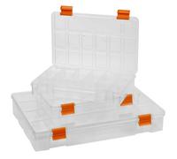 Urbn-Living 3 Pcs Screws Nails Compartment Tool Set Slot Storage Box