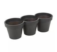 Urbn-Living 3 Section Plastic Plant Pots - 44X44X44Cm