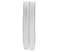 URBNLIVING 30ml Clear Plastic Reusable Drinking Shot Glasses 20cl Measurement Lines, Durable Beverage Cups for Party Games, Event Supplies, Transparent Drinkware for Bar, Catering and Celebrations