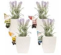Urbn-Living 4Pc Hanging Gnome Flower Pot Set