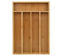 Urbn-Living 5-Section Bamboo Wooden Cutlery Tray