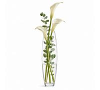 Urbn-Living 50Cm Cut Barrel Tall Glass Flower Vase Bouquet Display Florist Table Centrepiece Home Decor