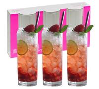 Urbn-Living 6 - Lav Liberty Highball Cocktail Glasses 295Ml