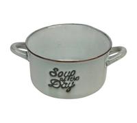 Urbn-Living 6,stoneware Cereal Soup Bowls Set 500 Ml Large With Handles Serving Dish- Green