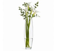 Urbn-Living 60Cm Cut Barrel Tall Glass Flower Vase Bouquet Display Florist Table Centrepiece Home Decor