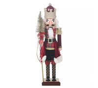 Urbn-Living 60Cm Tall Wooden Look Christmas Nutcracker Soldier
