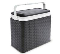 Urbn-Living Anthracite - 24L Rattan Design Cooler Storage Boxes