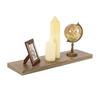 Urbn-Living Anthracite Oak Wooden Floating Wall Mount Shelves Display Unit (2, 80cm)