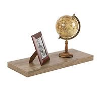 Urbn-Living Anthracite Oak Wooden Floating Wall Mount Shelves Display Unit (3, 60cm)