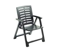 Urbn-Living Anthracite - Outdoor Folding Garden Chairs With Arms