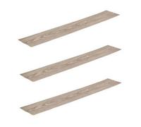 Urbn-Living Ash Grey, Set Of 3 - Self-Adhesive Vinyl Floor Planks - Wood Effect Tiles