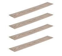 Urbn-Living Ash Grey, Set Of 4 - Self-Adhesive Vinyl Floor Planks - Wood Effect Tiles