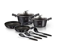 Urbn-Living Berlinger Haus 10 Pc Black Carbon Pro Aluminium Cookware Set