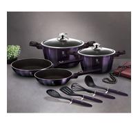 Urbn-Living Berlinger Haus Purple Eclipse 10 Pcs Cookware Set Aluminium Non Stick Pots Pans Induction Tools