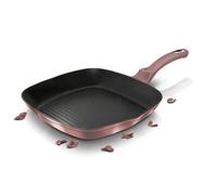 Urbn-Living Berlinger Haus Rose 3Pc Frying Grill Pan Aluminium Non Stick Marble Coating Metallic