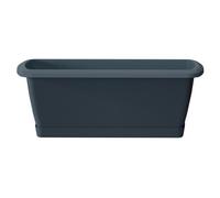 Urbn-Living Black - Extra Large Respana Set Balcony Plant Box With A Saucer