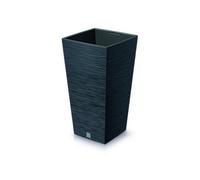 Urbn-Living Black - Furu Square Tall Planters With Inserts - 38X20X20 Cm