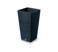 Urbn-Living Black - Furu Square Tall Planters With Inserts - 45X24X24 Cm