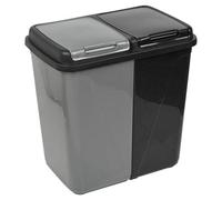 Urbn-Living Black/grey - 90L Colormatic Double Recycling Bin