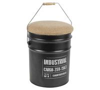 Urbn-Living Black - Multicolored Retro Vintage Rustic Sitting Stool