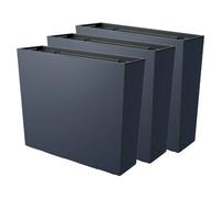 Urbn-Living Black, Set Of 3 - 58Cm Urbi Case Tall Rectangular Planter