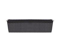 Urbn-Living Brown, Set Of 1 - Ratolla Rattan Balcony Planter - 14.5X78.3X17.3 Cm