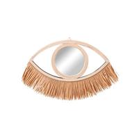 Urbn-Living Brown - Small Decorative Eye Shaped Mirror