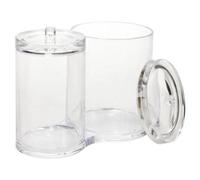 Urbn-Living Clear Acrylic Bathroom Vanity Organizer Jar