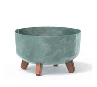 Urbn-Living Concrete - 24Cm Round Concrete Look Planter With Legs