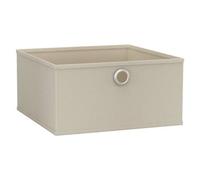 Urbn-Living Cream - Foldable Fabric Storage Box With Metal Eyelet Handle