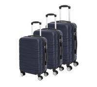Urbn-Living Dark Blue - Venture 3Pcs Abs Suitcase Set
