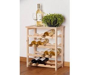 Urbn-Living Easygift 55Cm Height 16 Bottle Wooden Wine Rack Holder Stackable Storage Display Shelf Side Cabinet