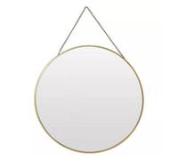 Urbn-Living Gold - 30Cm Gold Or Black Round Hanging Wall Mirror