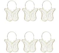 Urbn-Living Gold - 6-Pcs Metal Mesh Bridesmaid Butterfly Bag