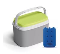 Urbn-Living Green - 6L Cooler Box For Camping & Beach With Ice Packs