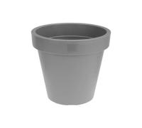 Urbn-Living Grey - 35Cm Round Plastic Flower Pot