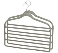 Urbn-Living Grey, Set Of 2 - Velvet 4-Bar Trouser Hangers