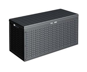 Urbn-Living Grove 60Cm Height 320L Large Outdoor Cargo Garden Storage Roller Box Plastic Container Chest Lid