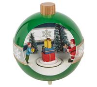 Urbn-Living Illuminated Led Light Up Snowball Santa Christmas Winter Scene Display Decor