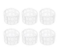 Urbn-Living Ivory - 6-Pcs Metal Mesh Bridesmaid Round Box
