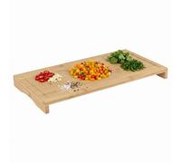 Urbn-Living Large Solid Bamboo Chopping Board With Integrated Juice Groove