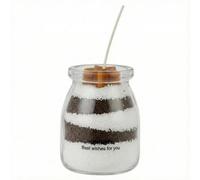 Urbn-Living Make Your Own Christmas Candle Kit - Diy Scented Wax Sand Jar Craft Set Gingerbread Man