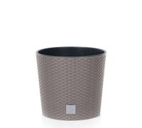Urbn-Living Mocca, Set Of 1 - 20Cm Rato Round Low Rattan Planters