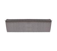 Urbn-Living Mocca, Set Of 1 - Ratolla Rattan Balcony Planter - 14.5X39.1X17.3 Cm