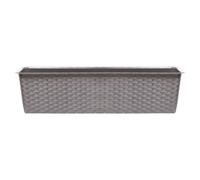 Urbn-Living Mocca, Set Of 1 - Ratolla Rattan Balcony Planter - 14.5X48.9X17.3 Cm