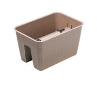 Urbn-Living Mocca, Set Of 1 - Square Ratolla Railing Plant Pot - 22.5X27.2X27.2Cm