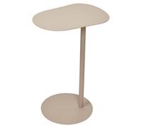 Urbn-Living Oblong Metal Side Table C-Shaped Sofa Bedside End Table Compact
